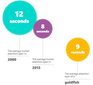 Attention span infographic