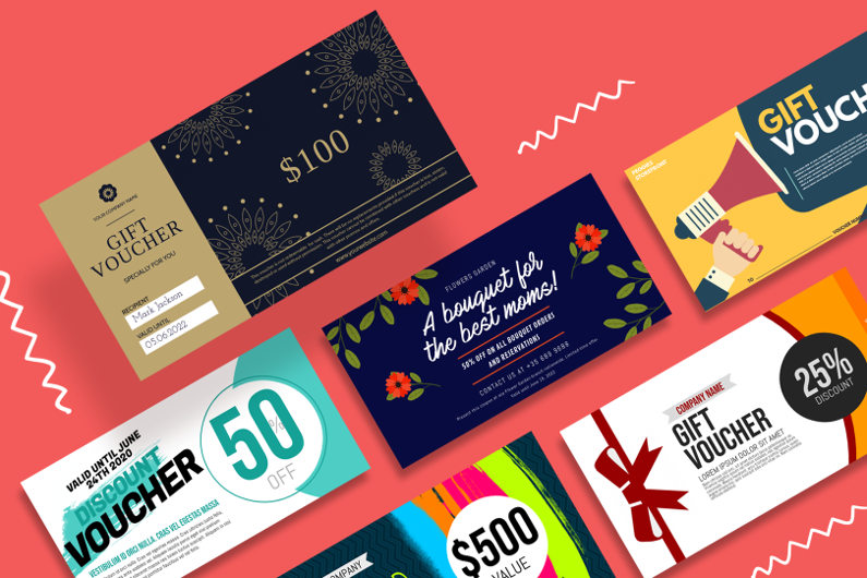 Gift certificate templates